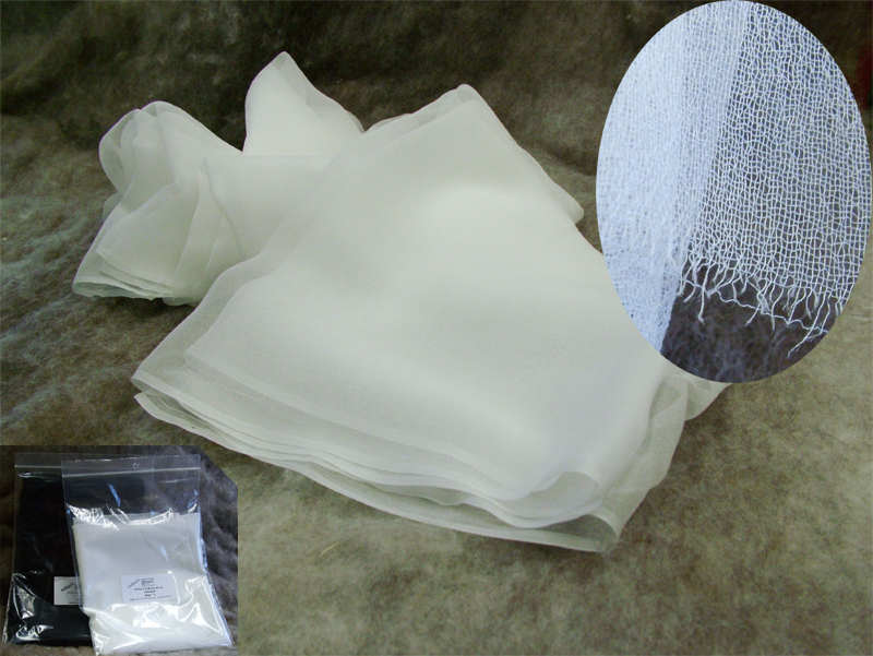 Restposten - Chiffon 6,0 - naturweiß 90 cm breit pro 1 Meter