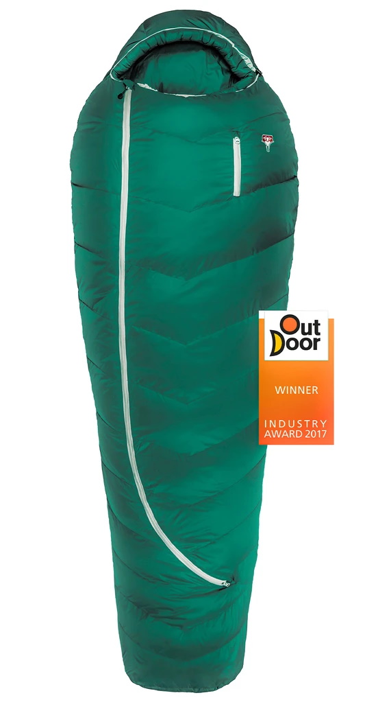 Biopod DownWool Subzero 2.0 long 185 grün  / -2°C 1100g,  Füllung:Wolle/Daune