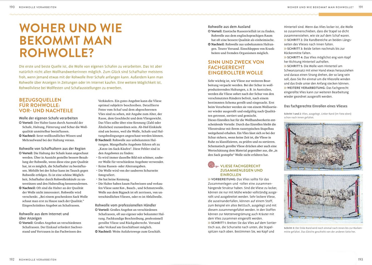 Schafwolle verarbeiten - Schafrassen, Wollkunde, Filzen, Spinnen. M. Röhm, K. Sonnemann, U