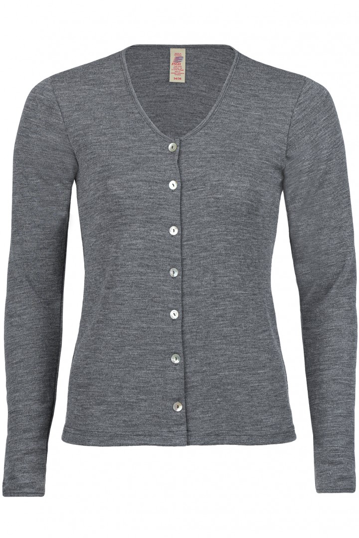 Damen-Cardigan, 70% Schurwolle (kbT) 30% Seide (Bio-GOTS)