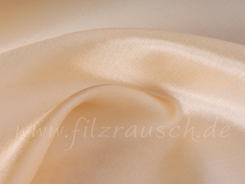 Sonderposten 17,91€/m Länge: 65cm Ponge 5 apricot hell  Breite 90cm  -20% P501AH