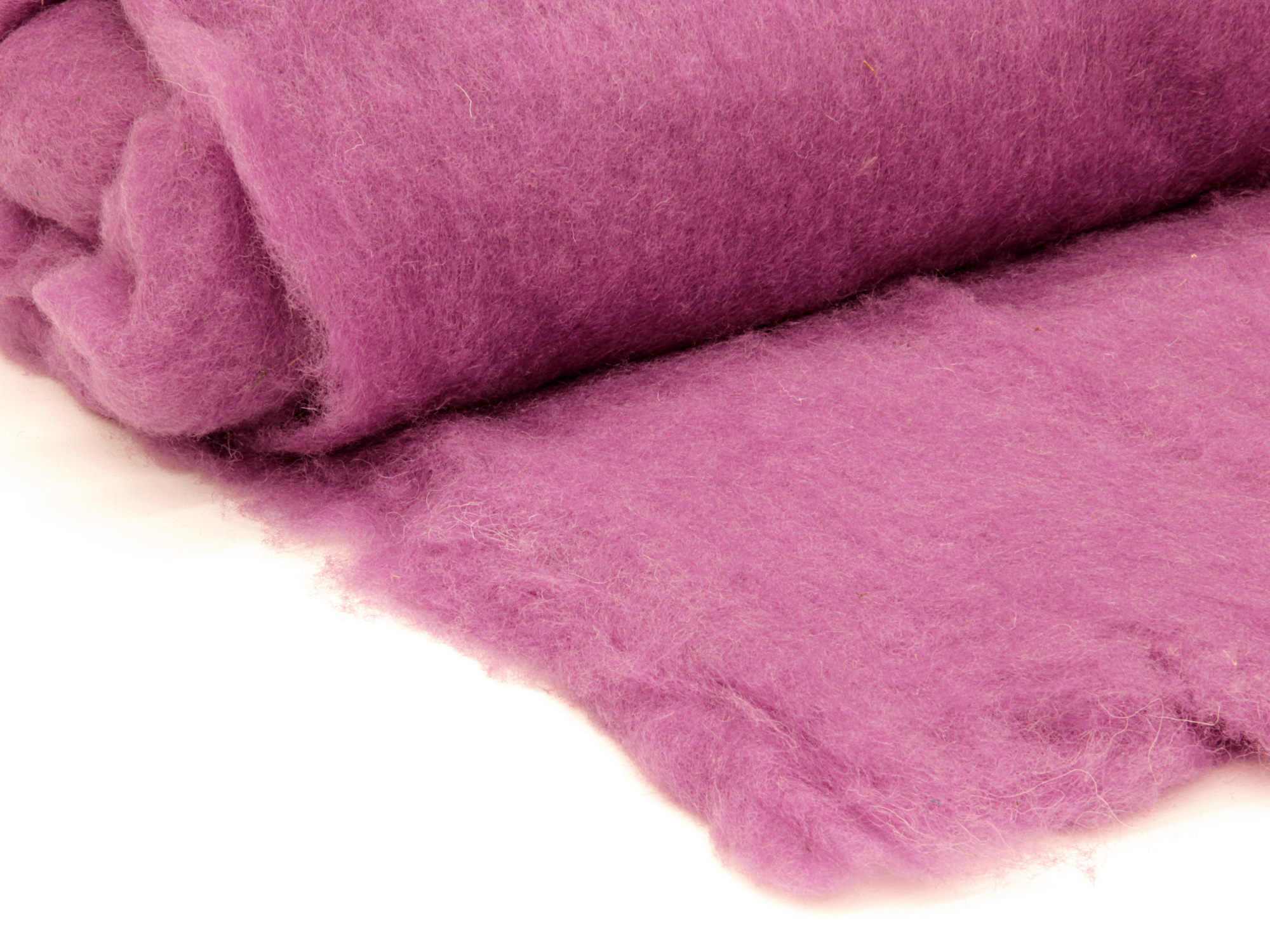 Bergschafwolle (bunt) - küchenschellenviolett mittelfein im Vlies