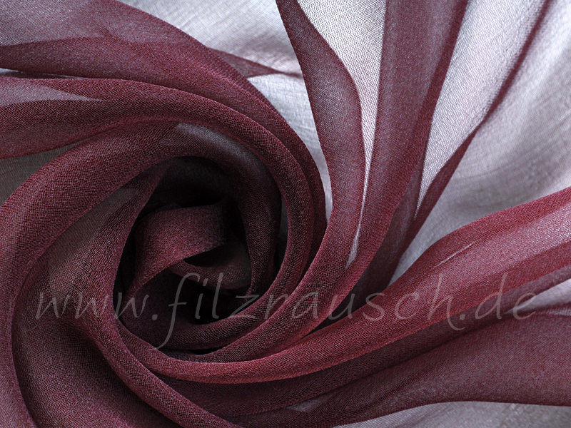 Chiffon 3,5 - burgunderrot 110 cm breit pro 1 Meter