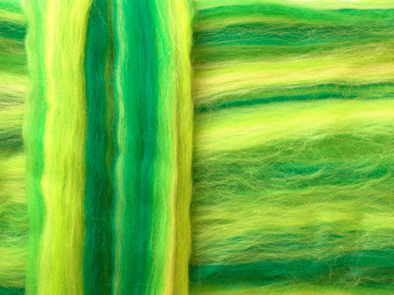Merino-Melange - grüne energie superfein 16 mic im Band
