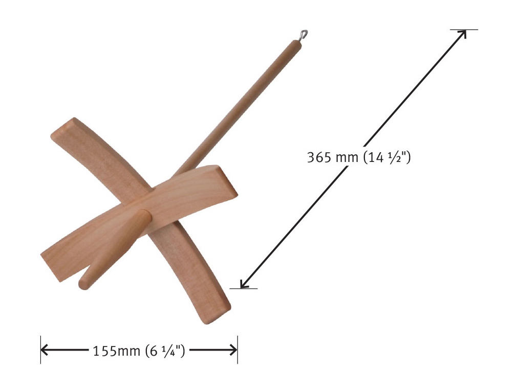 Ashford türkische Kreuzspindel 150 unlackiert (ca. 65g)  D10004
