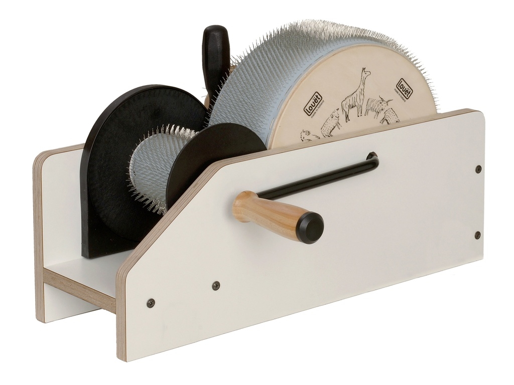 Louet Kardiermaschine Junior mit Handkurbel, Louet - 10 cm Walze, 120ppi (KP0119)