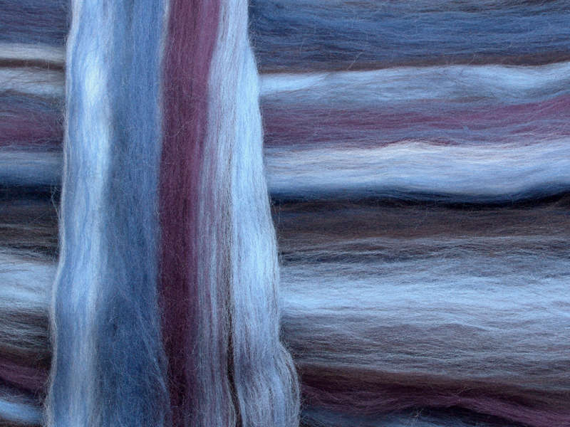 Merino-Melange - ozean blau superfein 16 mic im Band