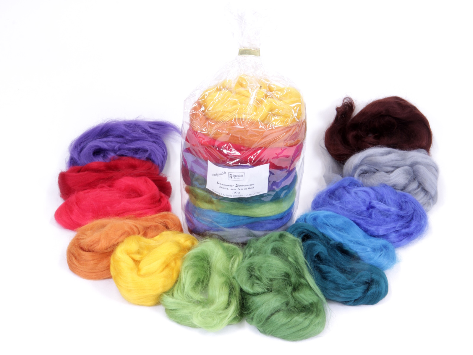 Leuchtender Sommertraum (Viskose) 100g im Band