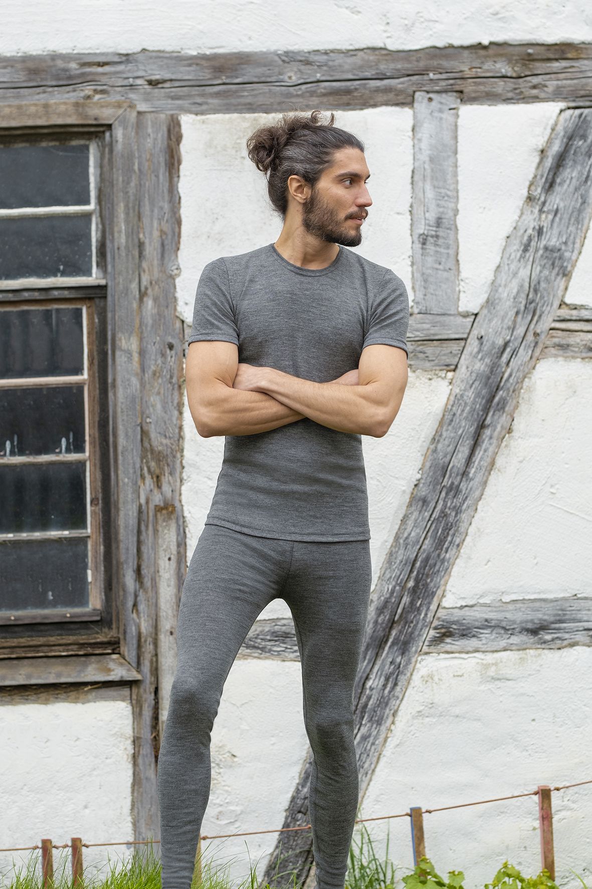 Herren-Leggings, 70% Schurwolle/30%Seide (Bio-GOTS)
