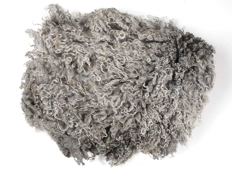 wieder lieferbar ca. 11/2026 Toupetlocken - grau-hell mittelfein 1 kg -