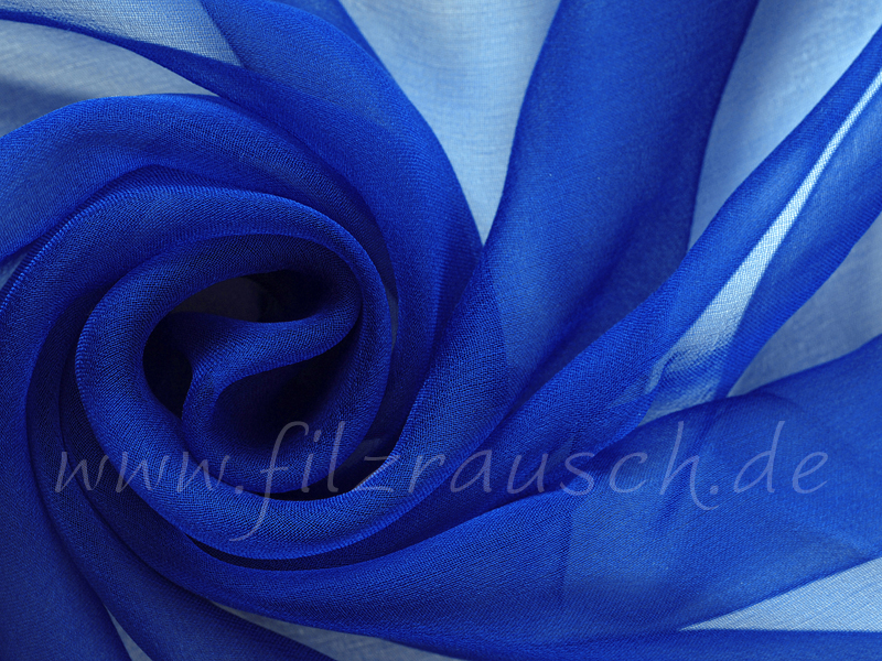 Chiffon 3,5 - kornblume 110 cm breit pro 1 Meter