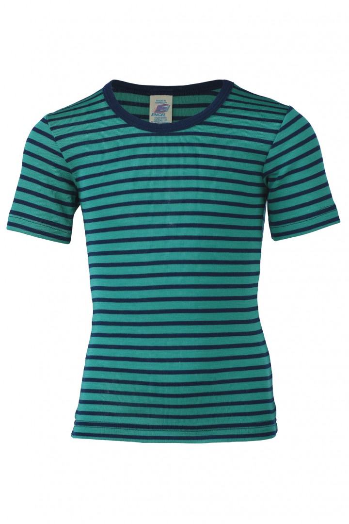 Kinder-Shirt / Unterhemd kurzarm, 70% Schurwolle/30%Seide (Bio-GOTS)
