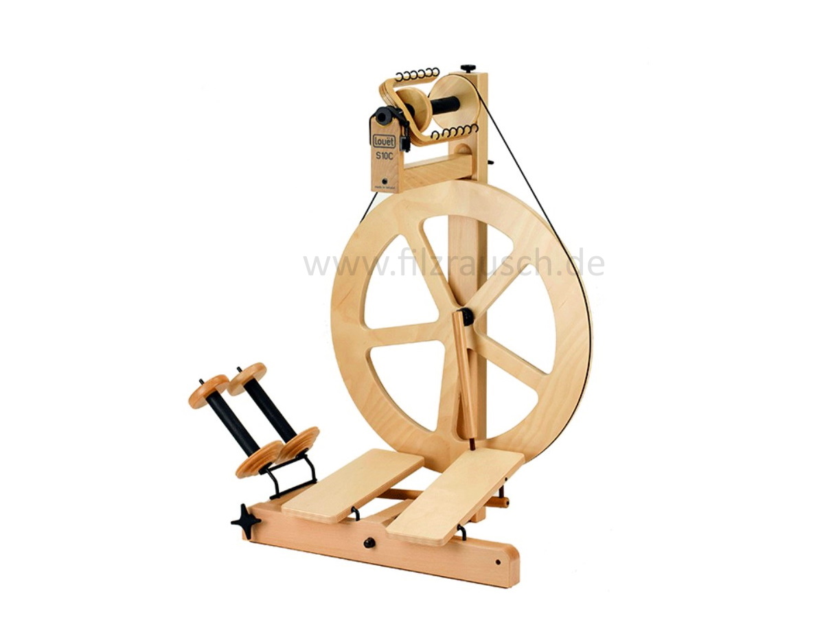Louet S10C DT 5S IrT, flügelgebremst / Spinnflügel mit Haken (SP0120)