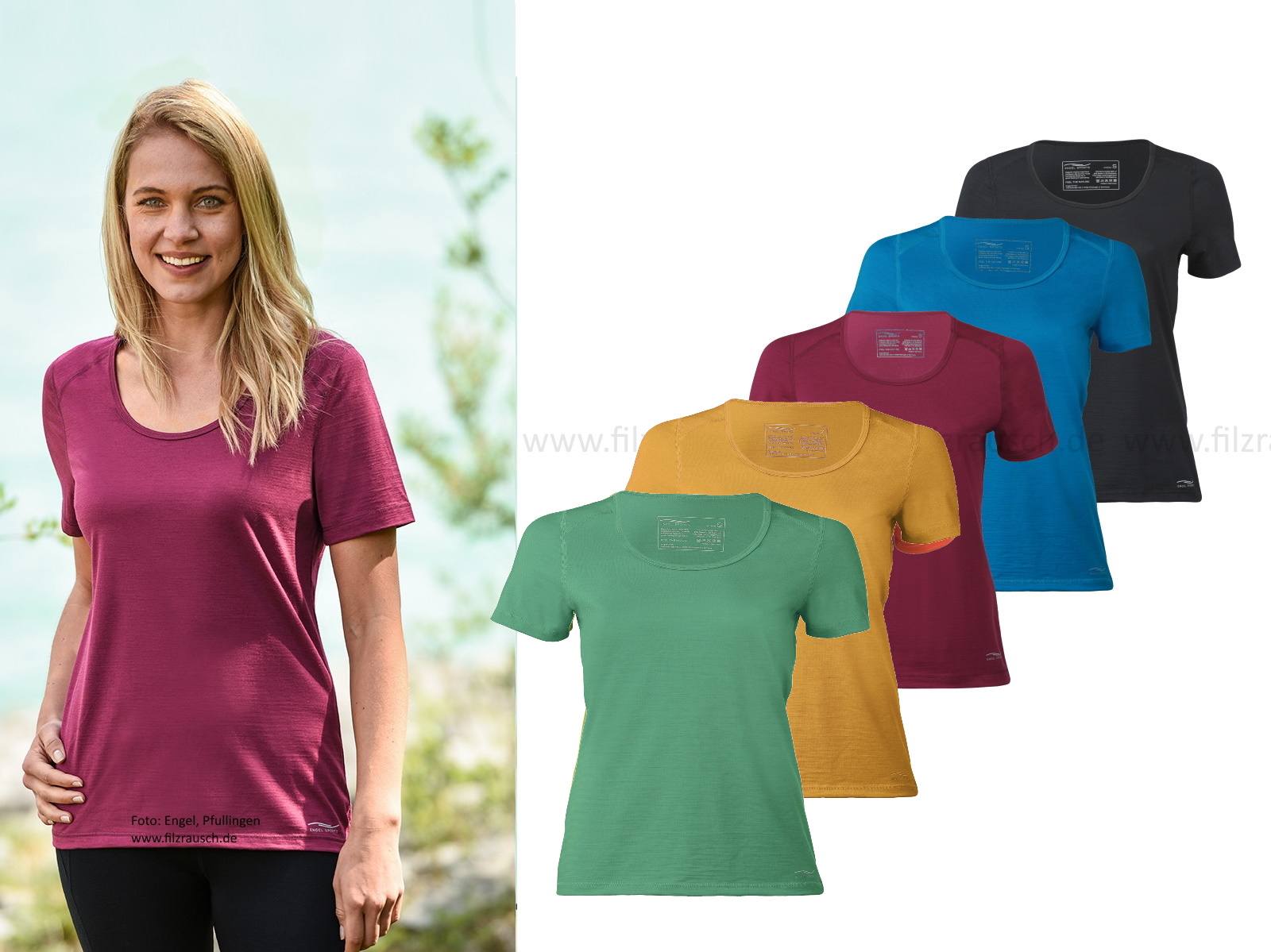 Sport Shirt, Damen, kurzarm, Regular fit (Bio-GOTS) 150g/m²
