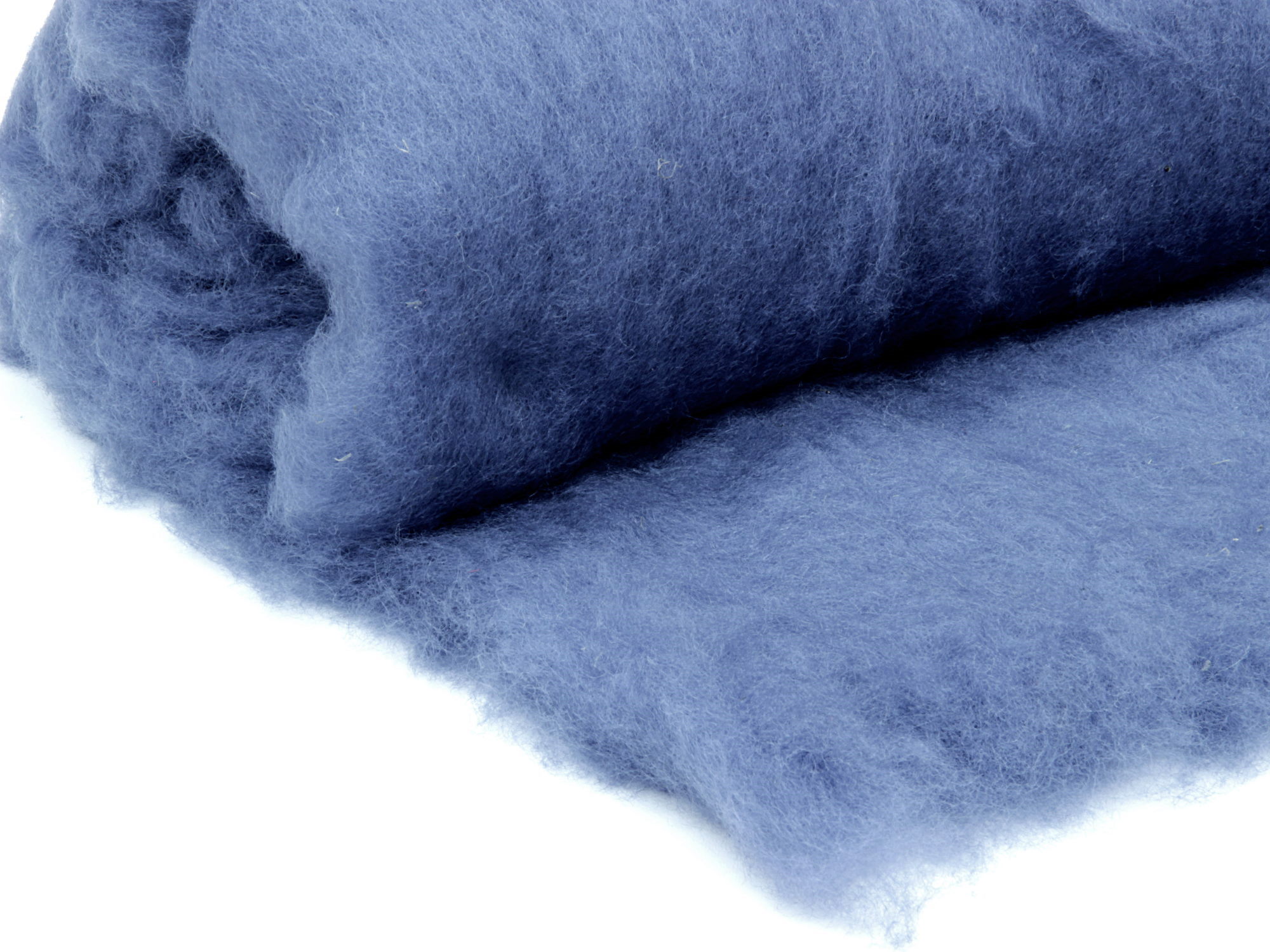 Bergschafwolle (bunt) - augenblaugrau mittelfein im Vlies