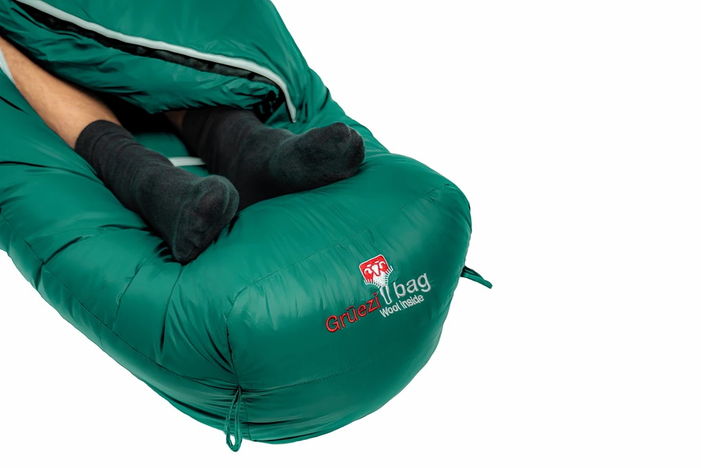 Biopod DownWool Subzero 2.0 long 185 grün  / -2°C 1100g,  Füllung:Wolle/Daune