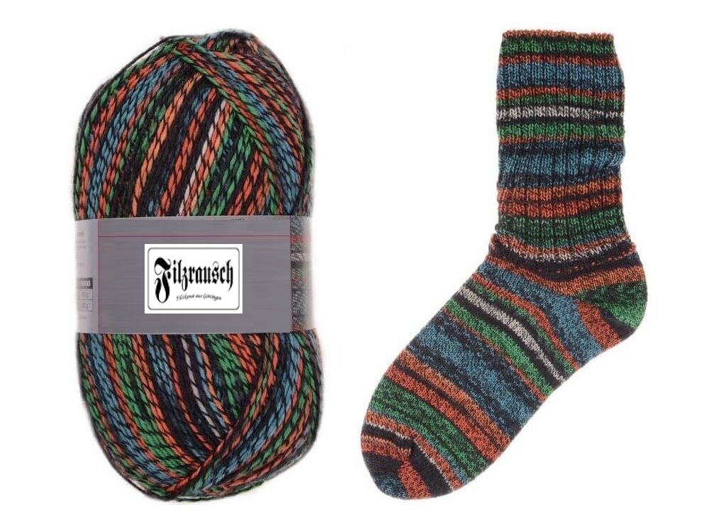 Sockengarn 4-fädig Ethopia 23-40, 420m 75%Wolle - 25% Polyamid - 100g