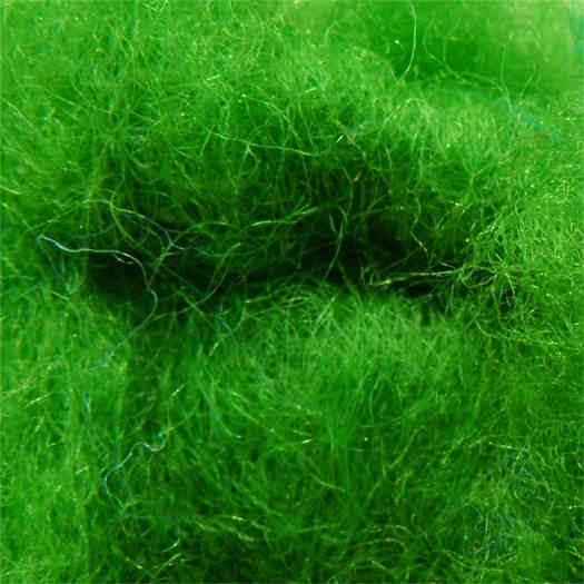 Merinowolle (bunt) - grasgrün extra fein im Vlies