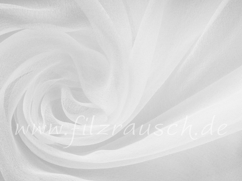 wieder lieferbar - Chiffon 3,5 - naturweiß 90 cm breit pro 1 Meter