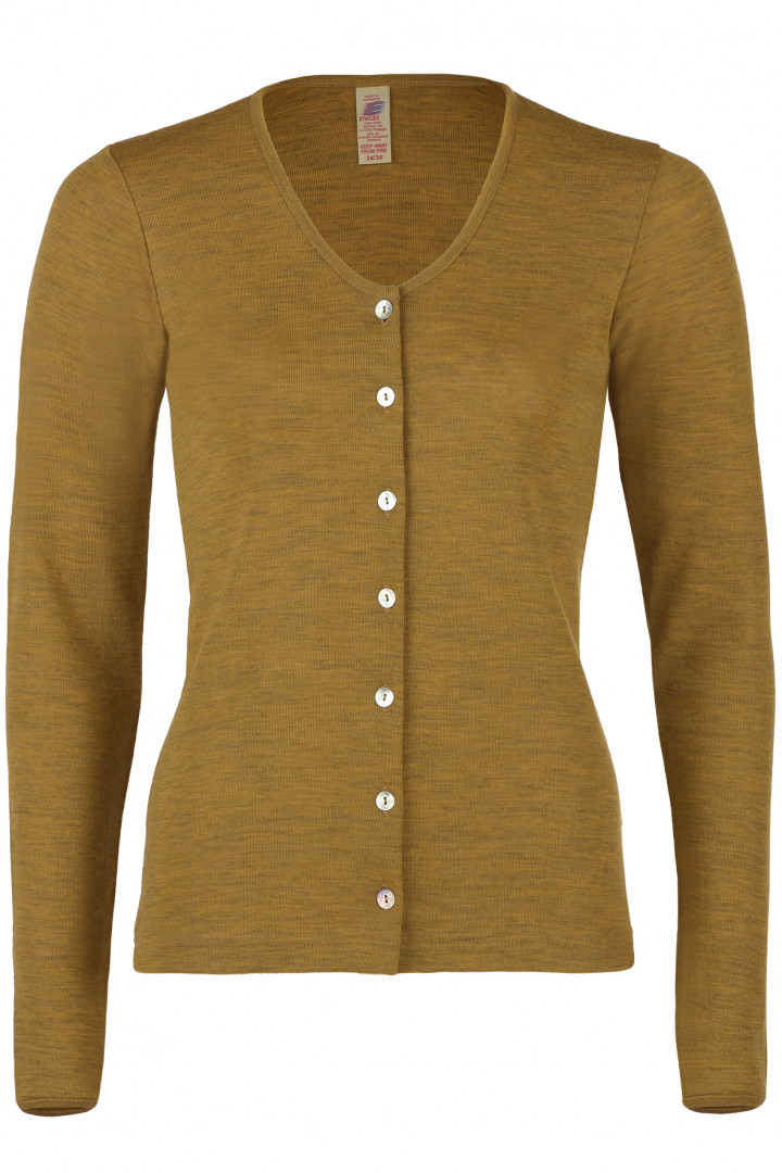 Damen-Cardigan, 70% Schurwolle (kbT) 30% Seide (Bio-GOTS)