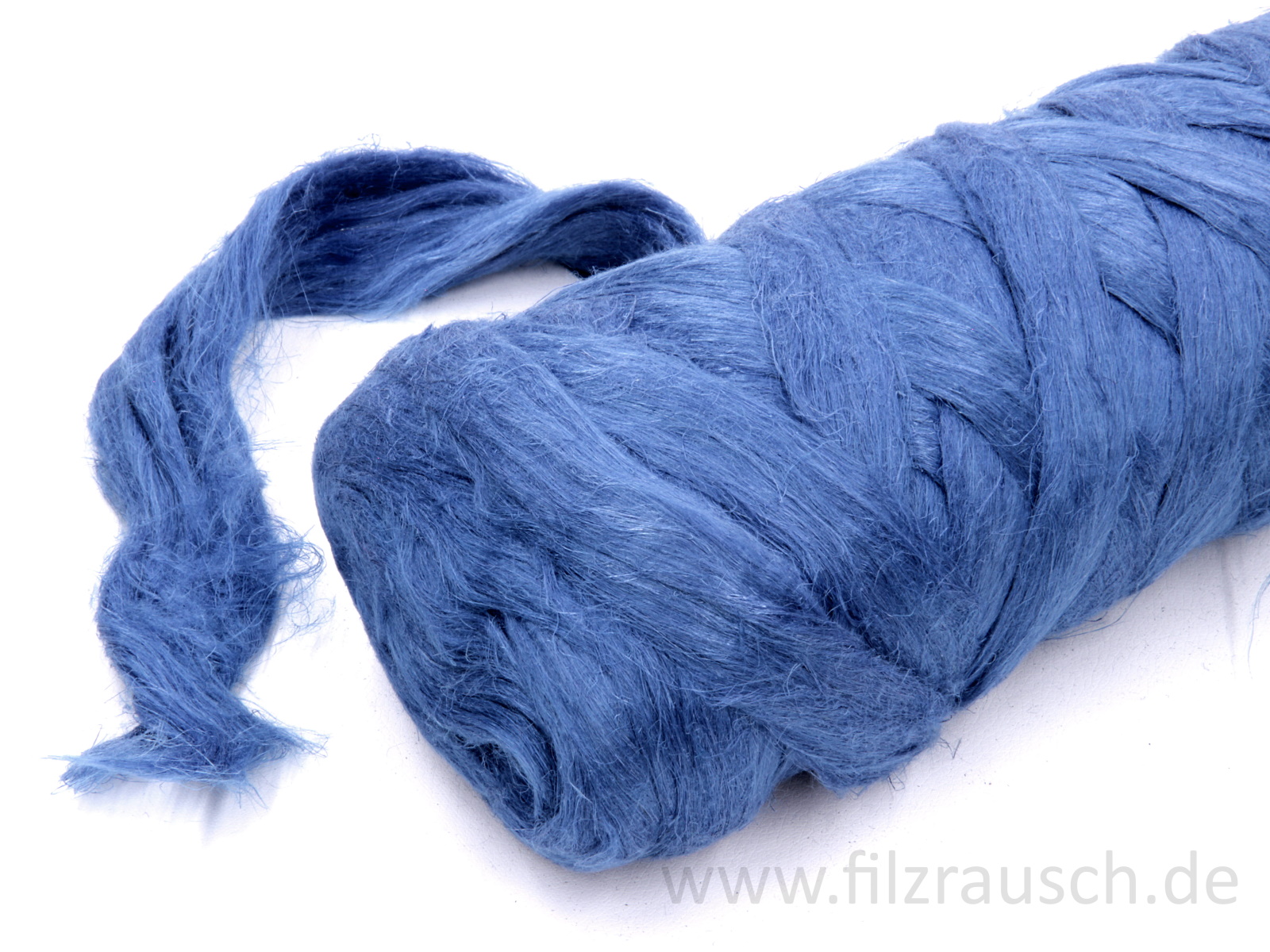 Leinen (bunt) - glockenblumenblau im Band