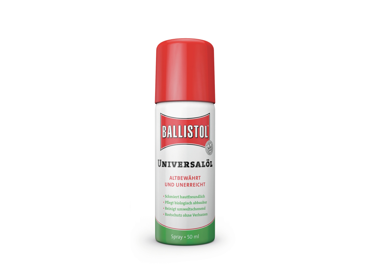 Spinnradöl Ballistol Spray 50ml mit 7cm Sprührohr
