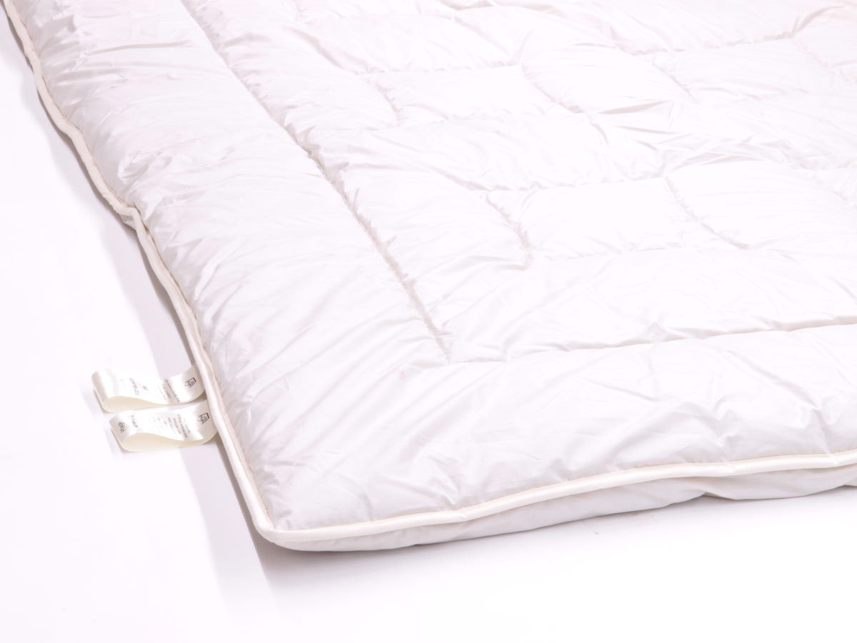 Babykamelhaar-Duo-Steppdecke warm/flexibel - 155 x 220cm 2000g Füllung Stoff Feinperkal kbT