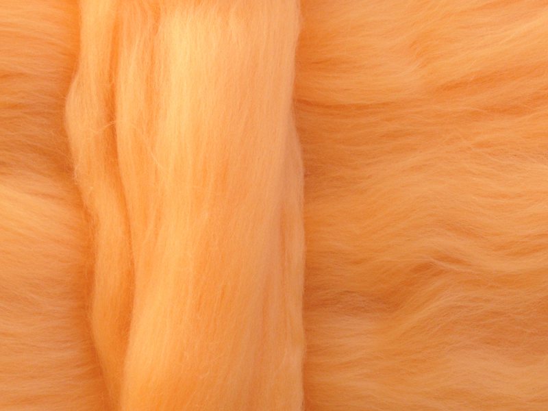 Merinowolle - marillenapricot superfein 16 mic im Band