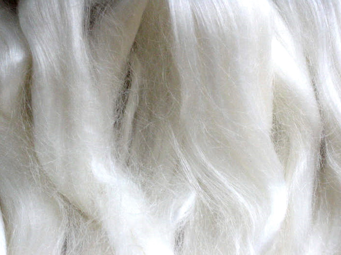 Tencel  (100% Lyocell-Cellulose) - glänzend weiß im Band (Viskose)