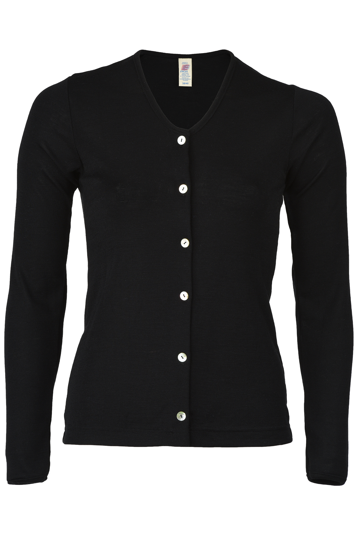 Damen-Cardigan, 70% Schurwolle (kbT) 30% Seide (Bio-GOTS)