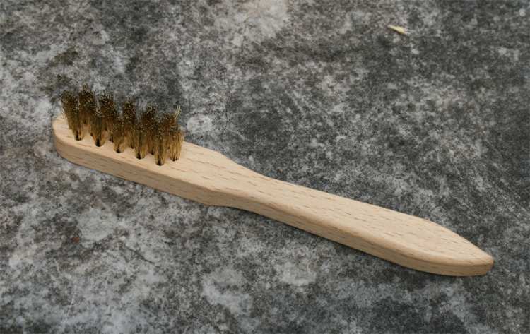 Messingbürste - (14,5x4x1,3cm)