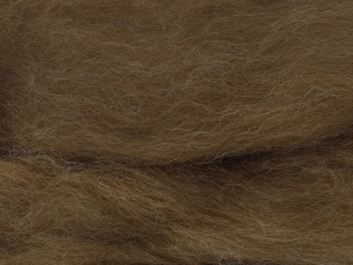 Manx Loaghtan - braune maus mittelfein 29 mic im Band
