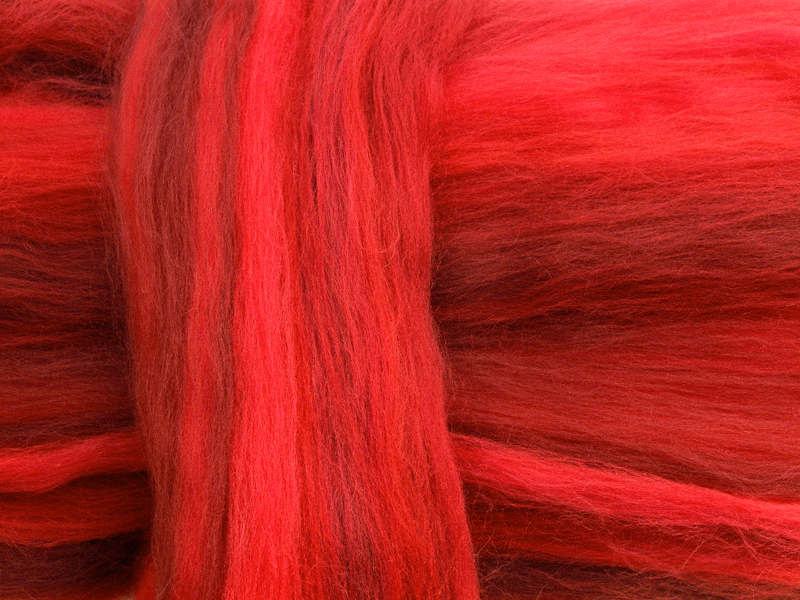 Merino-Melange - rote liebe superfein 16 mic im Band