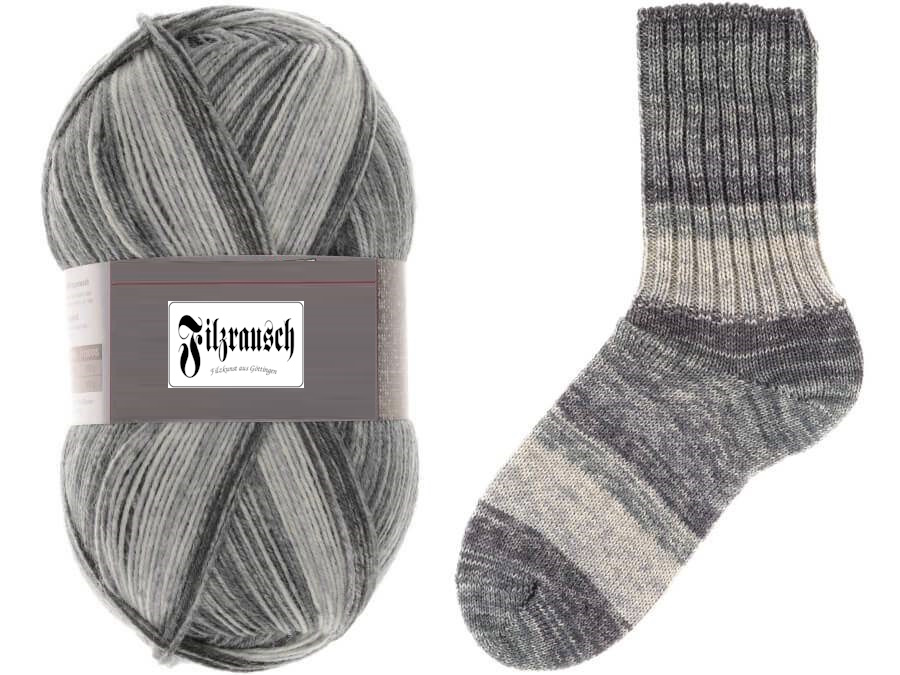 Sockengarn 4-fädig Denim 29-70, 420m 75%Wolle - 25% Polyamid - 100g