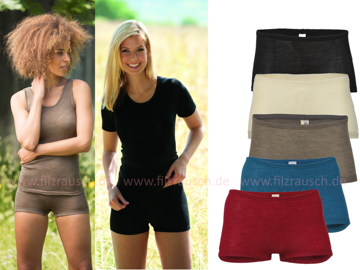 Damen-Pants, 70% Schurwolle/30%Seide (Bio-GOTS)