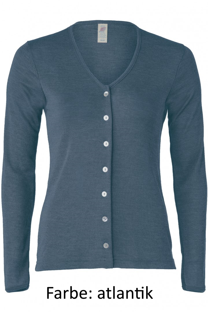 Damen-Cardigan, 70% Schurwolle (kbT) 30% Seide (Bio-GOTS)