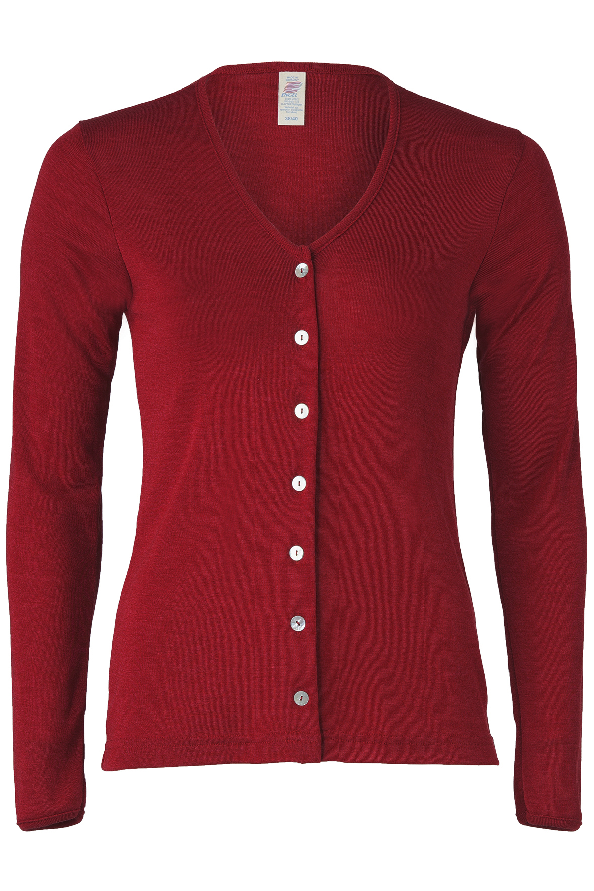 Damen-Cardigan, 70% Schurwolle (kbT) 30% Seide (Bio-GOTS)