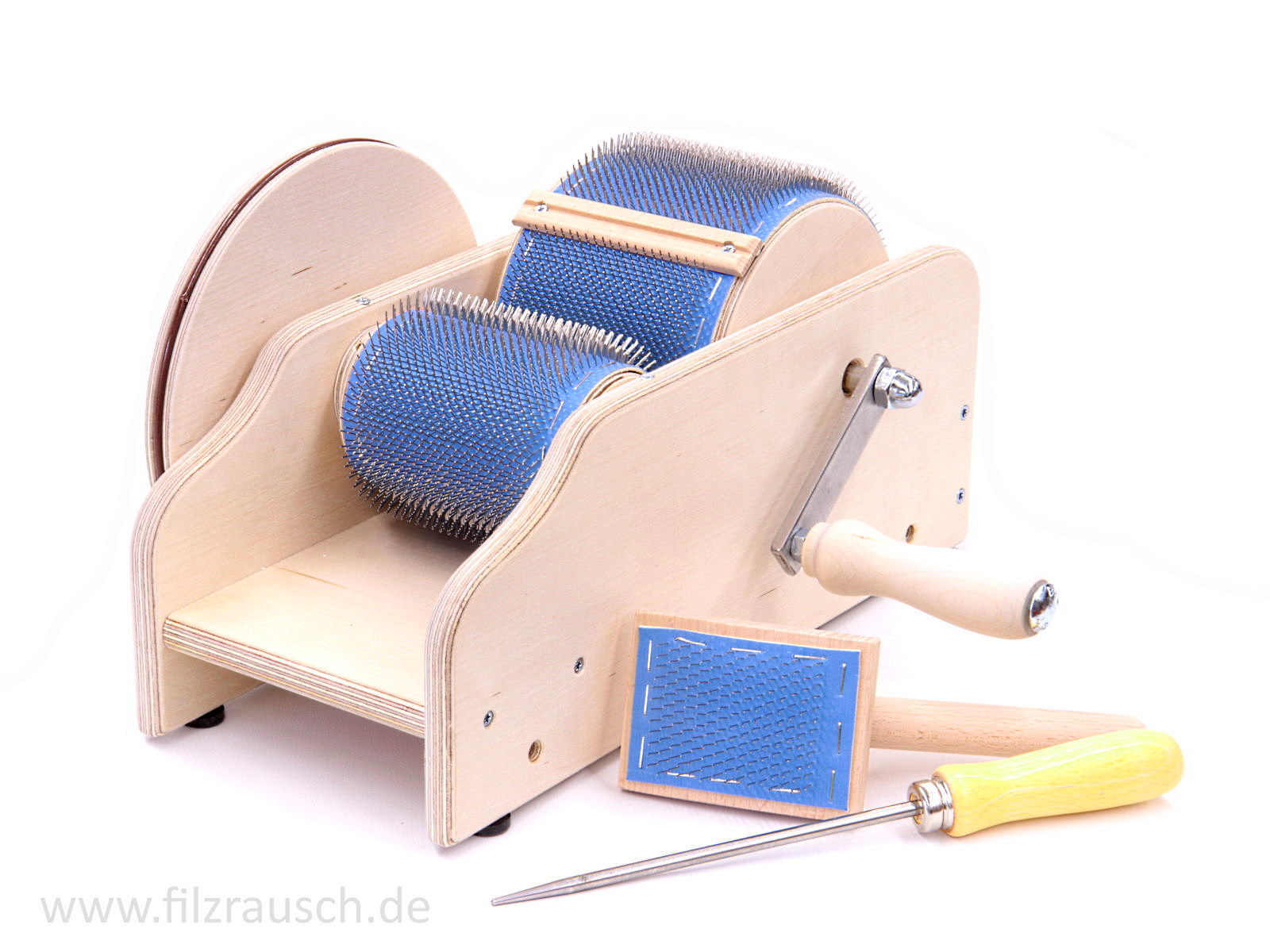Kardiermaschine Schwabenland "Mini" 72ppi - 10 cm Walze