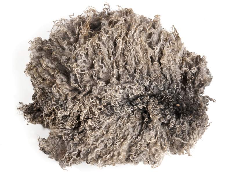 wieder lieferbar ca. 11/2026 Toupetlocken - graubraunbeige mittelfein 1 kg