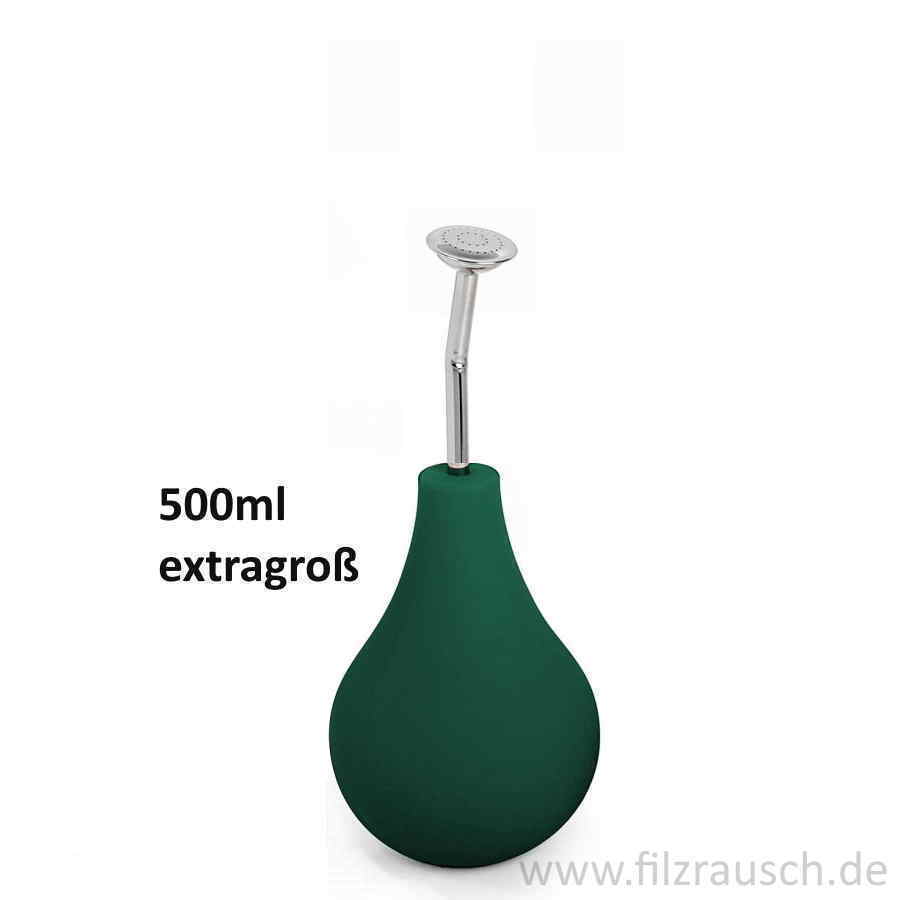 Filzbrause (Ballbrause) 500ml (extragroß) - grün 1 Stück