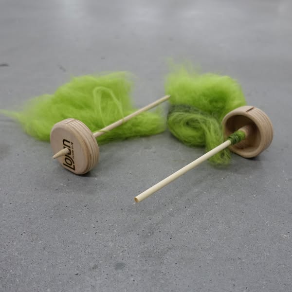 Lojan Kopf/Fuß-Handspindel 58mm unlackiert 21cm