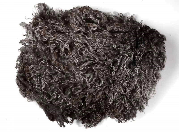 Toupetlocken - grau-dunkel mittelfein 1 kg