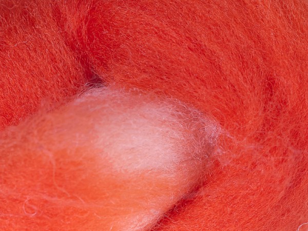Filzrausch Farbpulver WOSEPO Rotes Orange