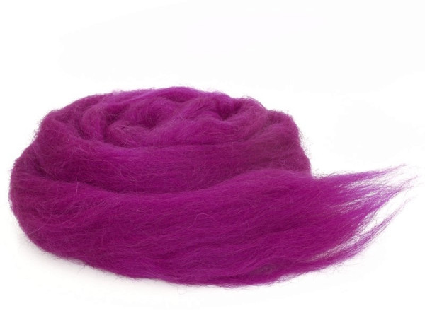 Bergschafwolle (bunt) - lisbethlila mittelfein im Band