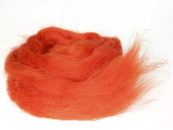 Bergschafwolle (bunt) - sambaorange mittelfein im Band