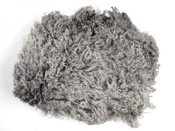 Toupetlocken - grau mittelfein 1 kg (ungewaschen)