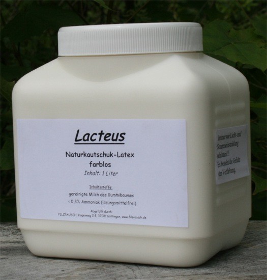 Naturkautschuk Latex - farblos flüssig 1 Liter