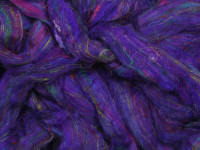 Sari Seide, buntgefärbt - blaulila orakel 2, extra fein im Band Sari Seide, buntgefärbt - blaulila orakel 2, extra fein im Band