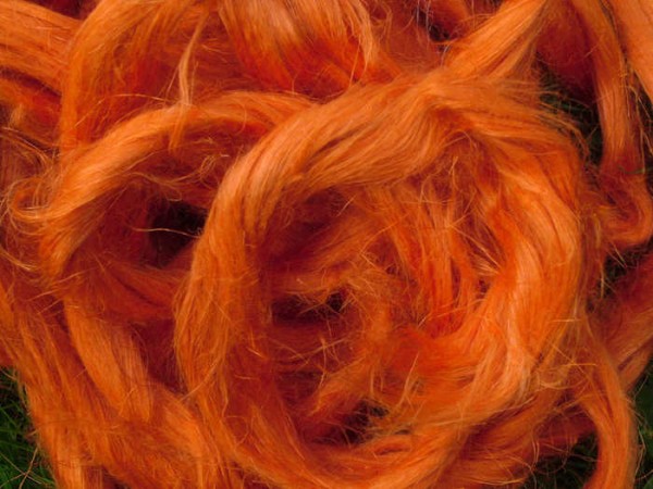 Leinen (bunt) - hennaorange im Band
