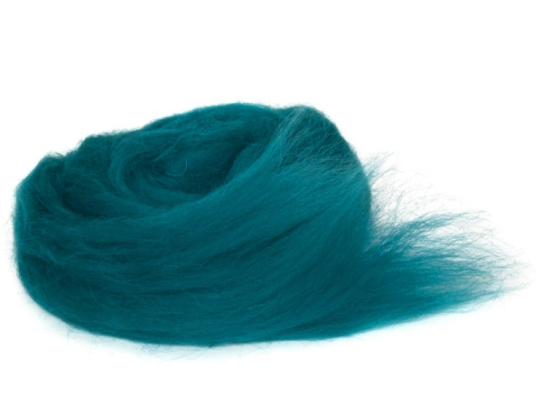 Bergschafwolle (bunt) - zaubertürkis mittelfein im Band